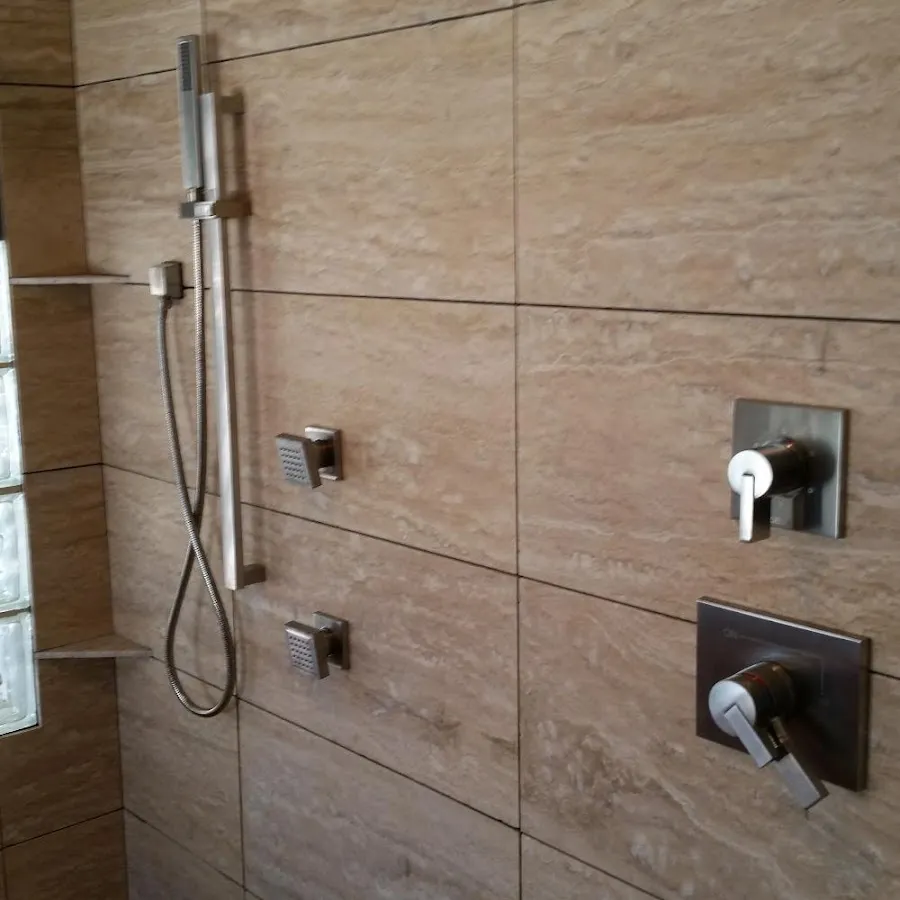 Shower fixture installation for Water Heater Replacement in Grove City